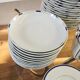 Limoges porcelain service Letang Remy, Odessa Pearl China collection.