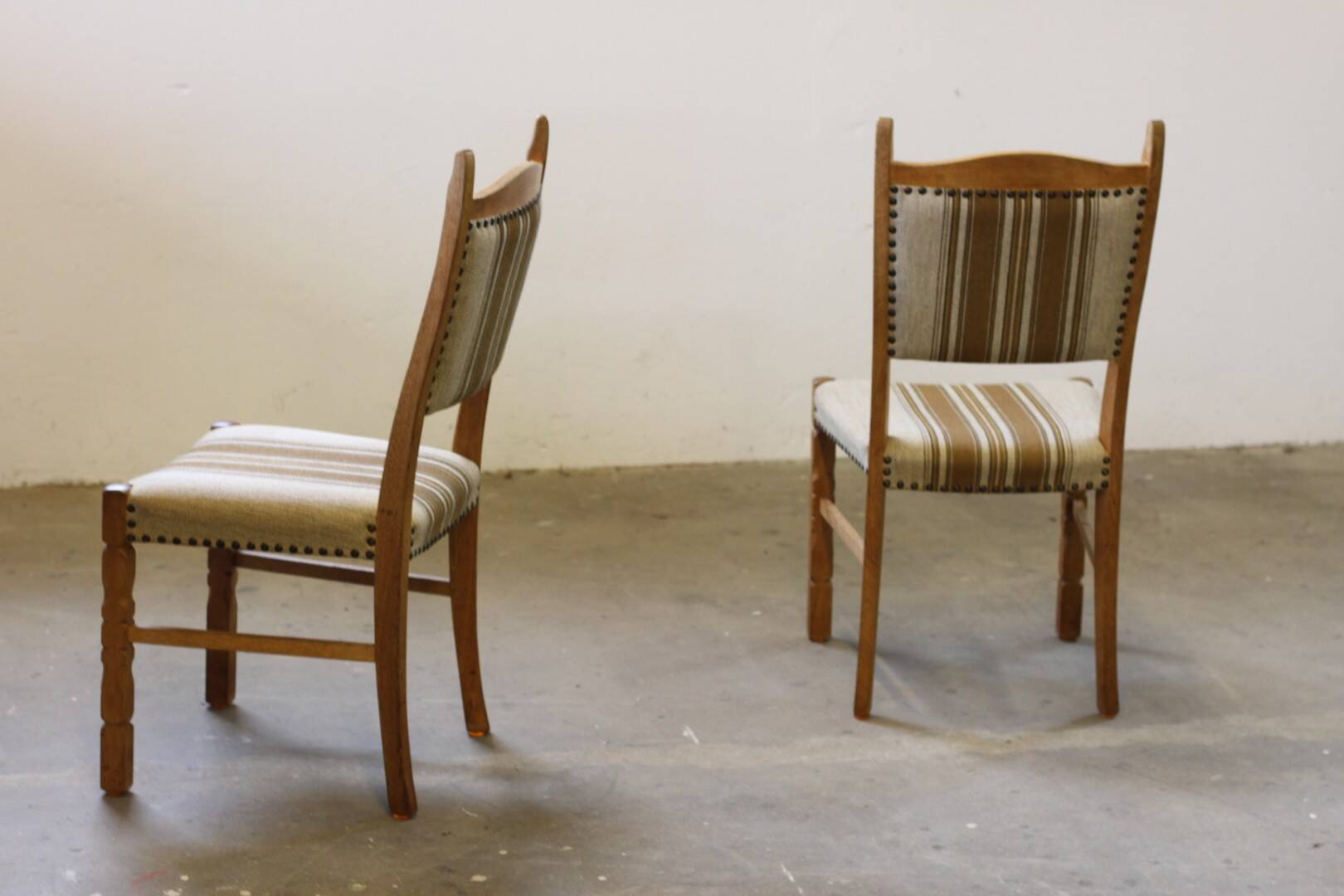 Vintage 1960s Danish Oak Dining Chairs style of Henning Kjærnulf, Denmark
