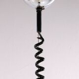 Suspension vintage Space Age Blanche Cristallux Allemagne 70