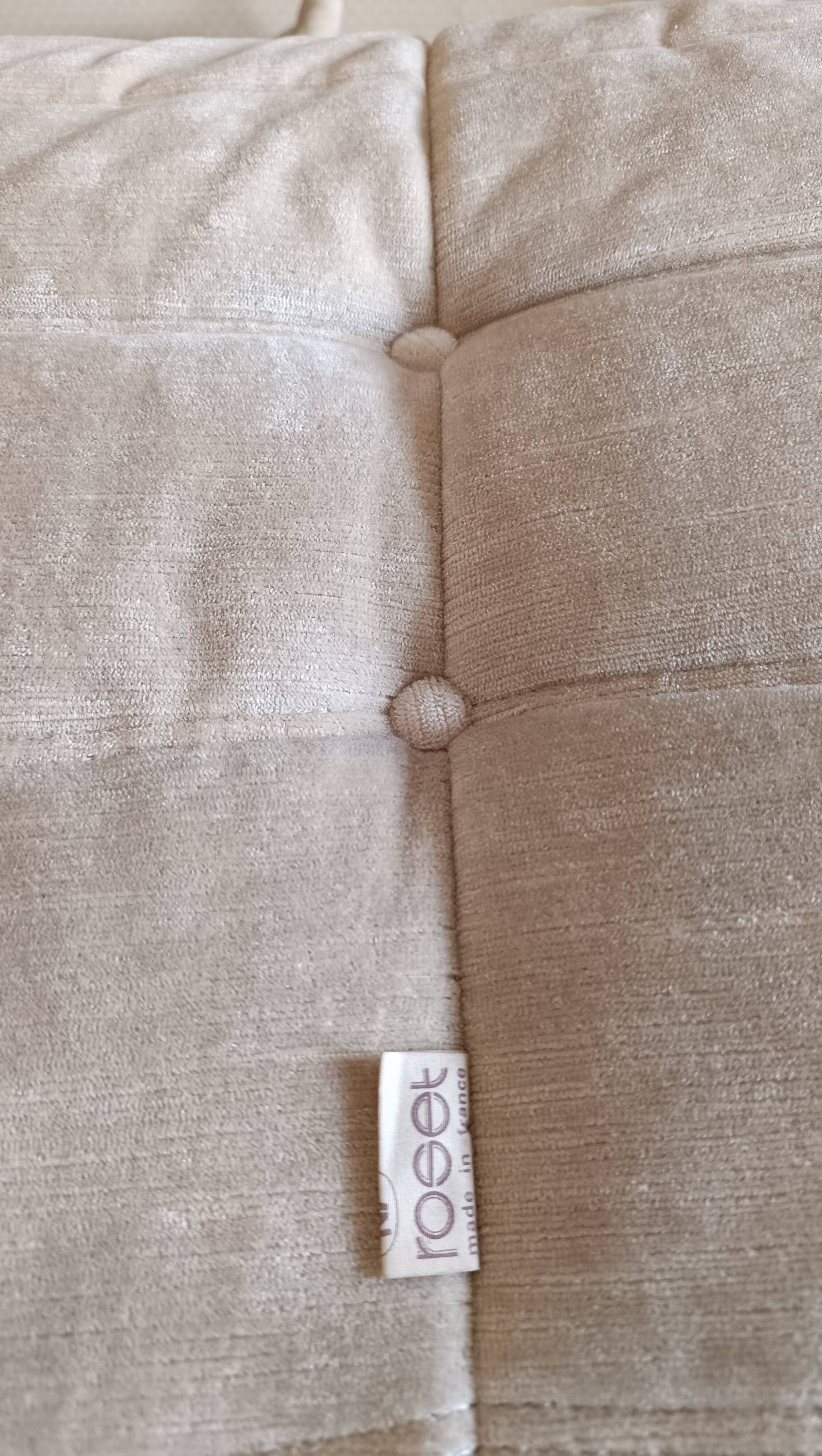 3 armchairs, including 1 corner TOGO by Ligne Roset designed by Michel Ducaroy.
