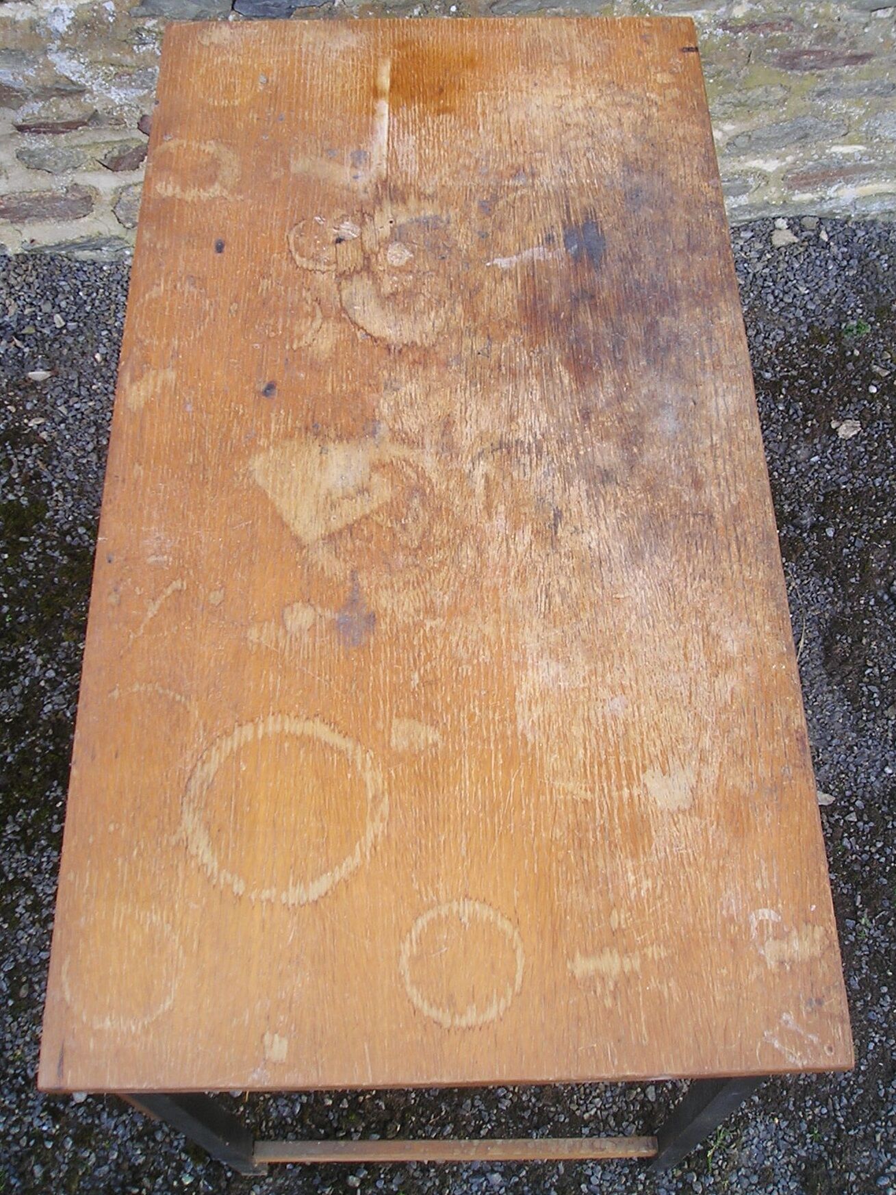 Wood and metal desk from the 60s/70s