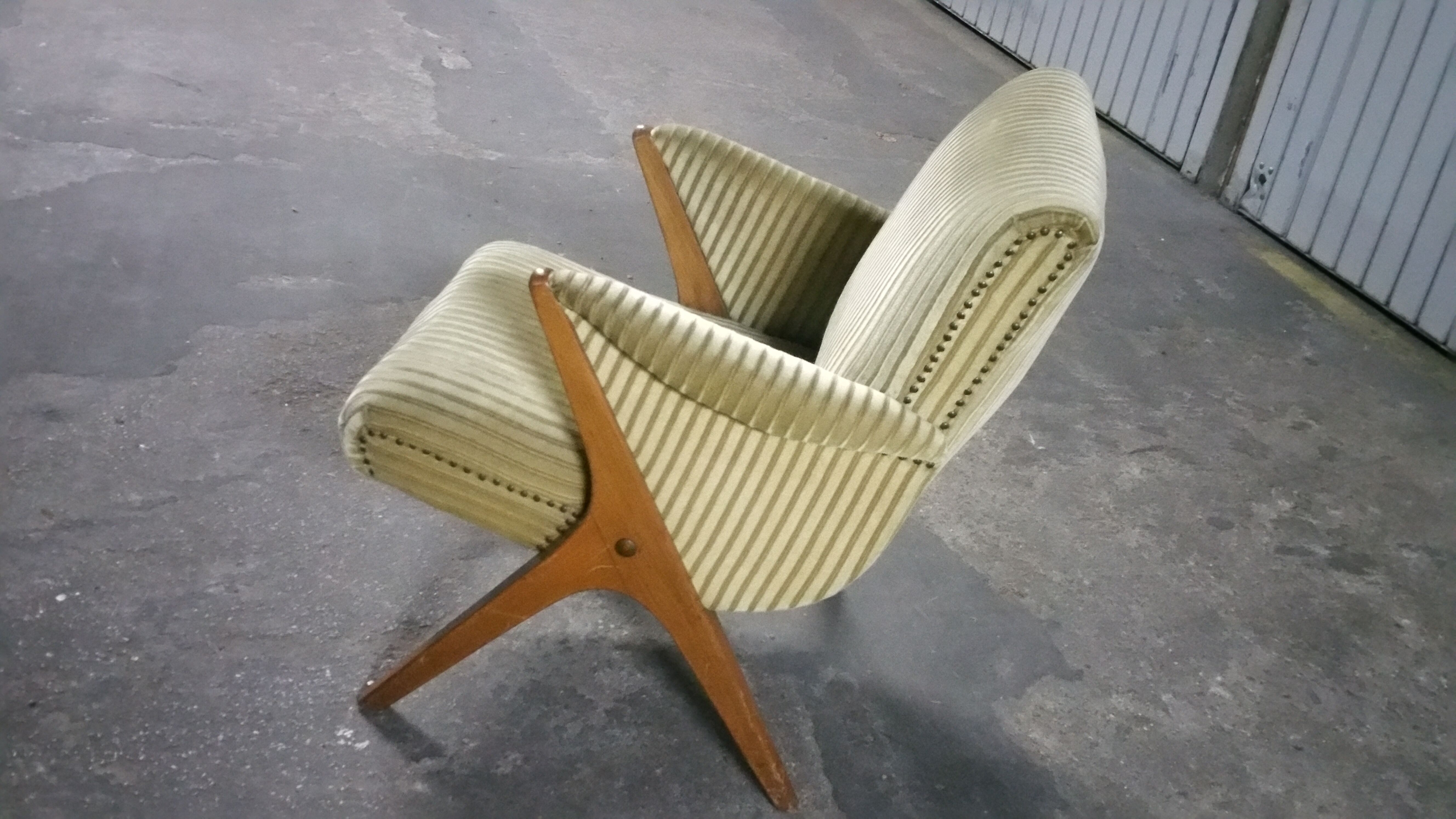 1/3 chairs 50s 60s Karpen compass