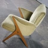 1/3 fauteuils compas années 50 60 Karpen