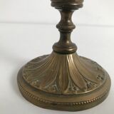 Copper and brass oil lamp