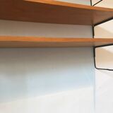 Vintage thong shelf wood and metal