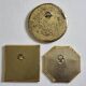 Set of 3 wall mirrors in brass, vintage Moroccan craftsmanship, 9 cm
