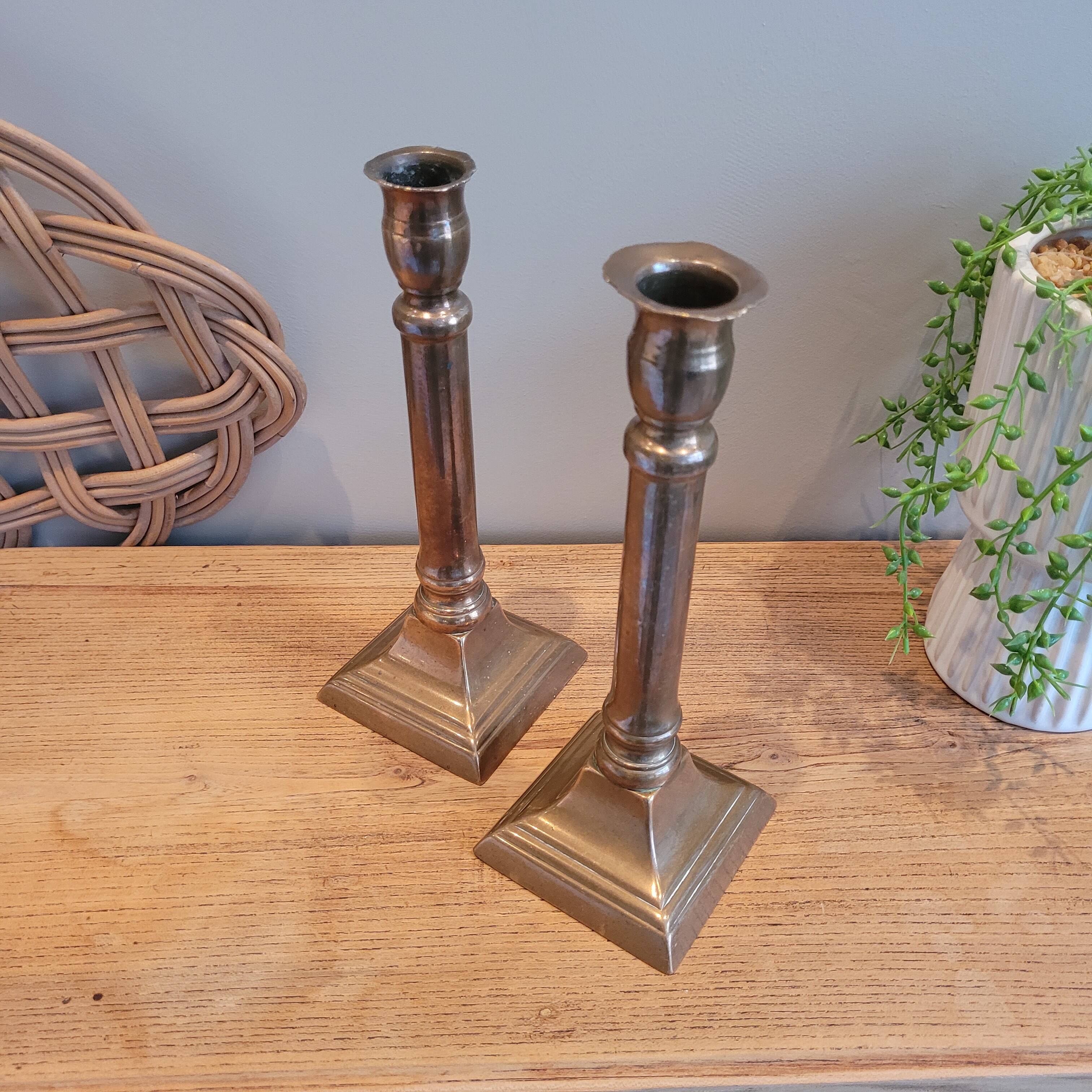 La Redoute x Selency pair of brass candle holders 25
