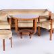 Art Deco Rosewood Seating Set with Coffee Table, France, 1920s, Set of 5