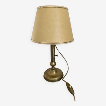 Brass bedside lamp