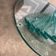 Vintage twisted glass table from the 90s.