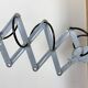 Grey Industrial Scissor Wall Lamp from Elektroinstala, 1960s