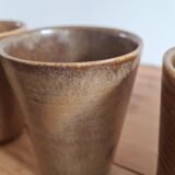 Set of 5 cups in Digoin sandstone