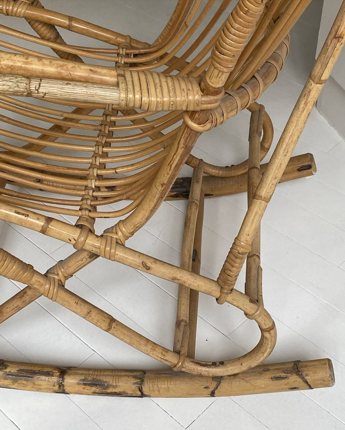 rocking-chair en osier