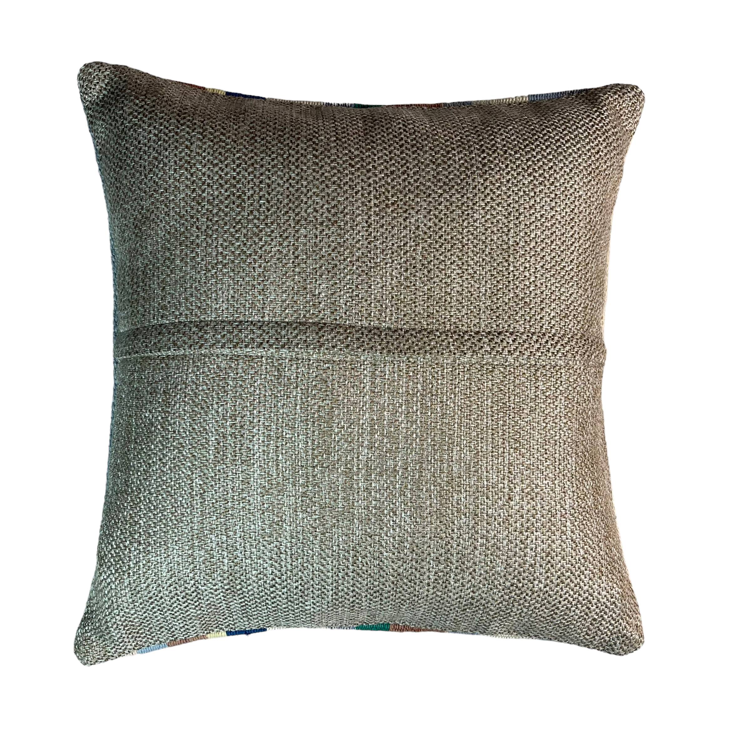 Vintage turkish kilim cushion cover , 45 x 45 cm