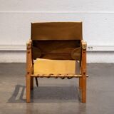 Leather safari chair