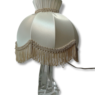 Lamp foot Crystal Gross, Lampshade vintage