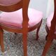 Lot de 4 chaises médaillon de style Louis Philippe