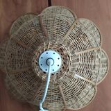 Vintage rattan hanging lamp