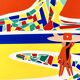 Surf illustration, limited edition of 30 copies, signed by the artist