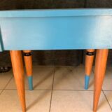 Chevet table de nuit 1960 peinte vintage