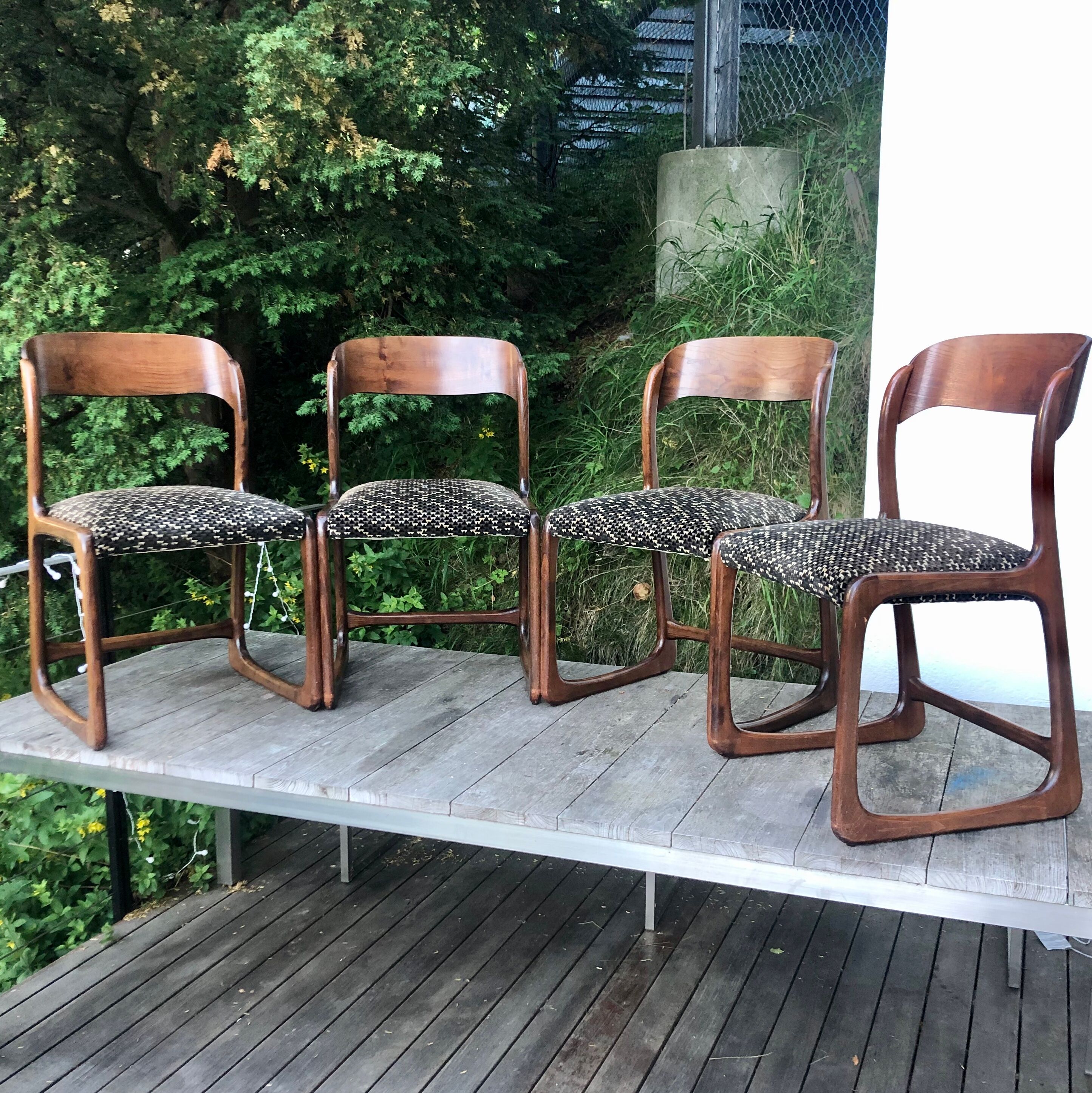 Baumann sleigh chairs