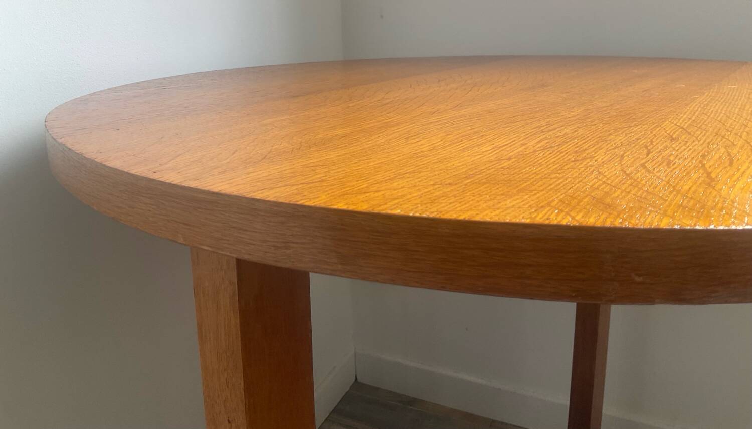 Art Deco oak coffee table from the 40s and 50s