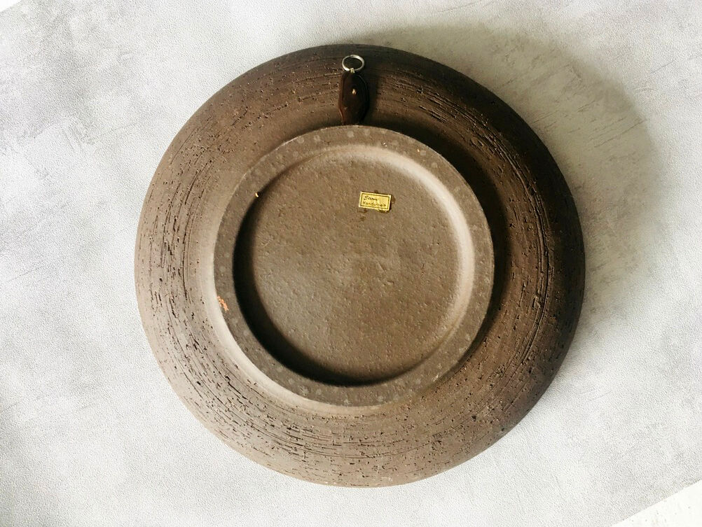 Decorative wall ceramic plate, 1970s, Finland