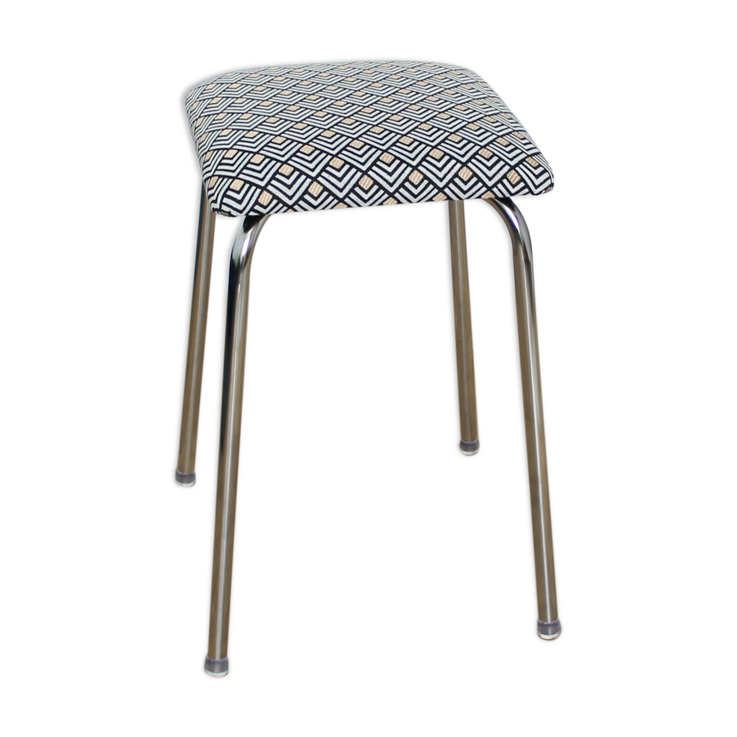 Vintage chrome foot stool