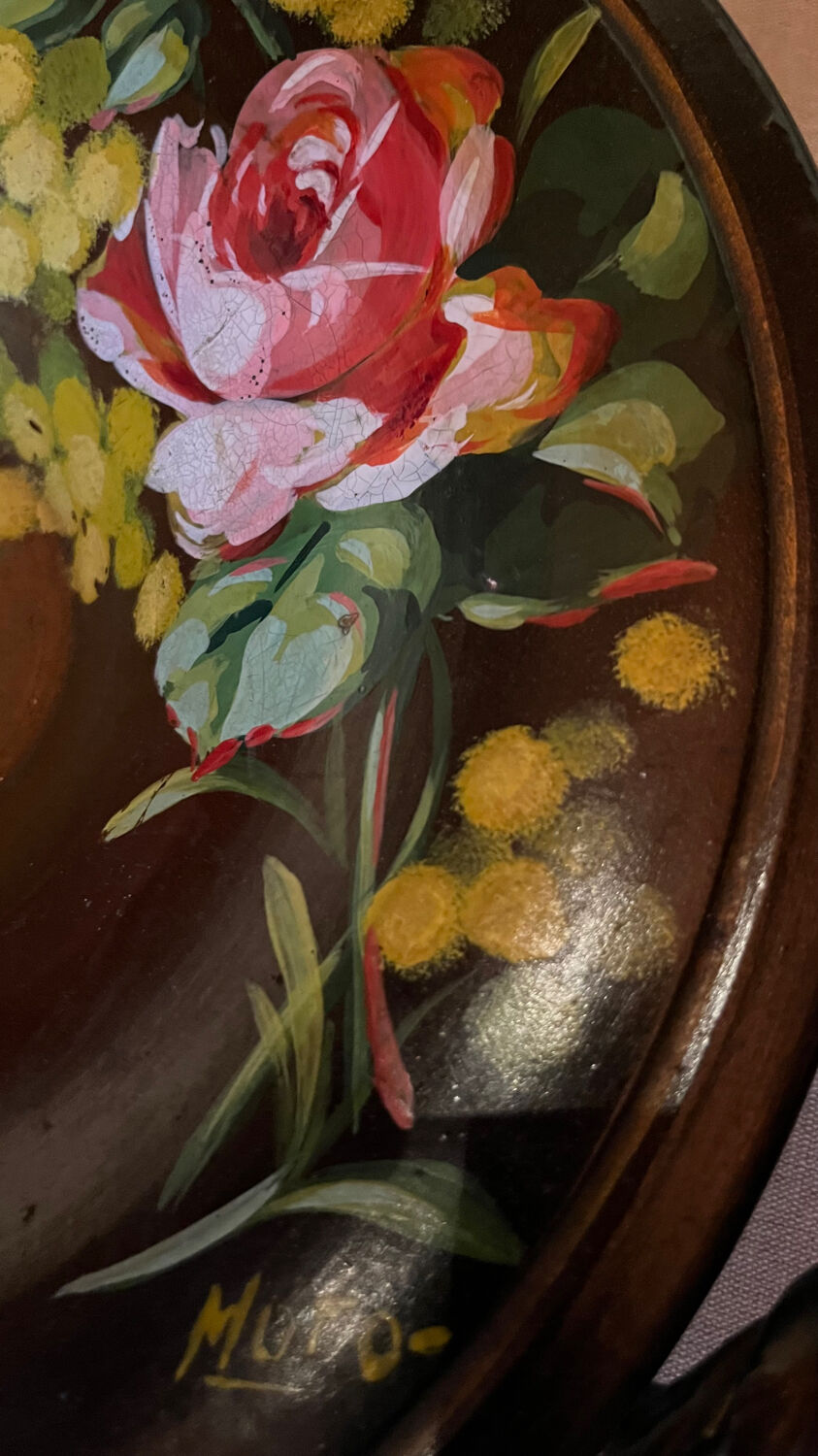 Vintage Vallauris fruit bowl signed Moto