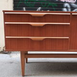 Row of the 1960s teak