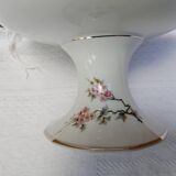 Limoges Ancien Compotier coupe sur pied décor Japonisant