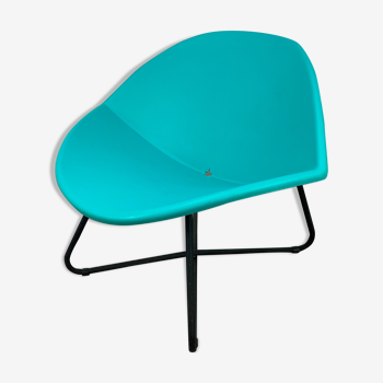 Fauteuil de Niels Gammelgaard modèle Lips pour Ikea bleu, vert