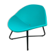 Fauteuil de Niels Gammelgaard modèle Lips pour Ikea bleu, vert