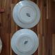 Lot 2 assiettes plates terre de fer