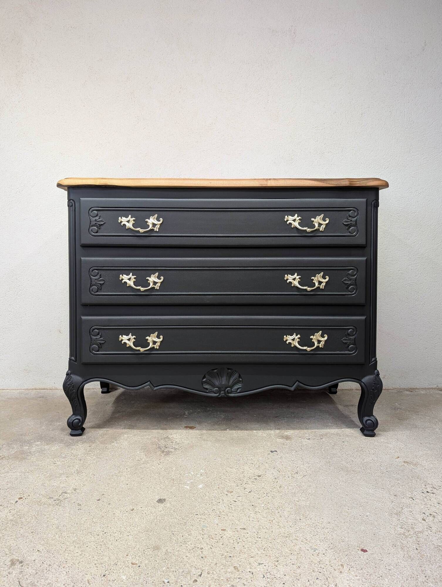 Vintage walnut commode refurbished