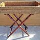 Vintage Rattan Butler's Tray on Stand