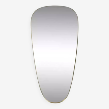 Miroir retroviseur et forme libre contour laiton