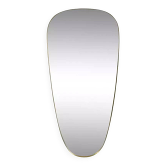 Rear view mirror and free form brass outline