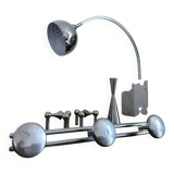 Vintage chrome wall coat rack