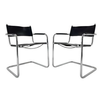 Set of two cantilever chairs, italy