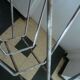 Space age atomic sputnik magazine rack, chrome with wooden balls 6