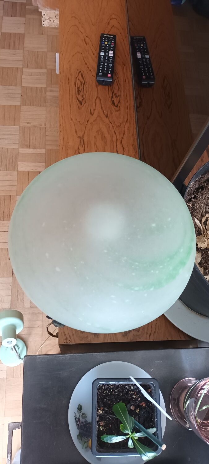 Vintage glass paste lamp