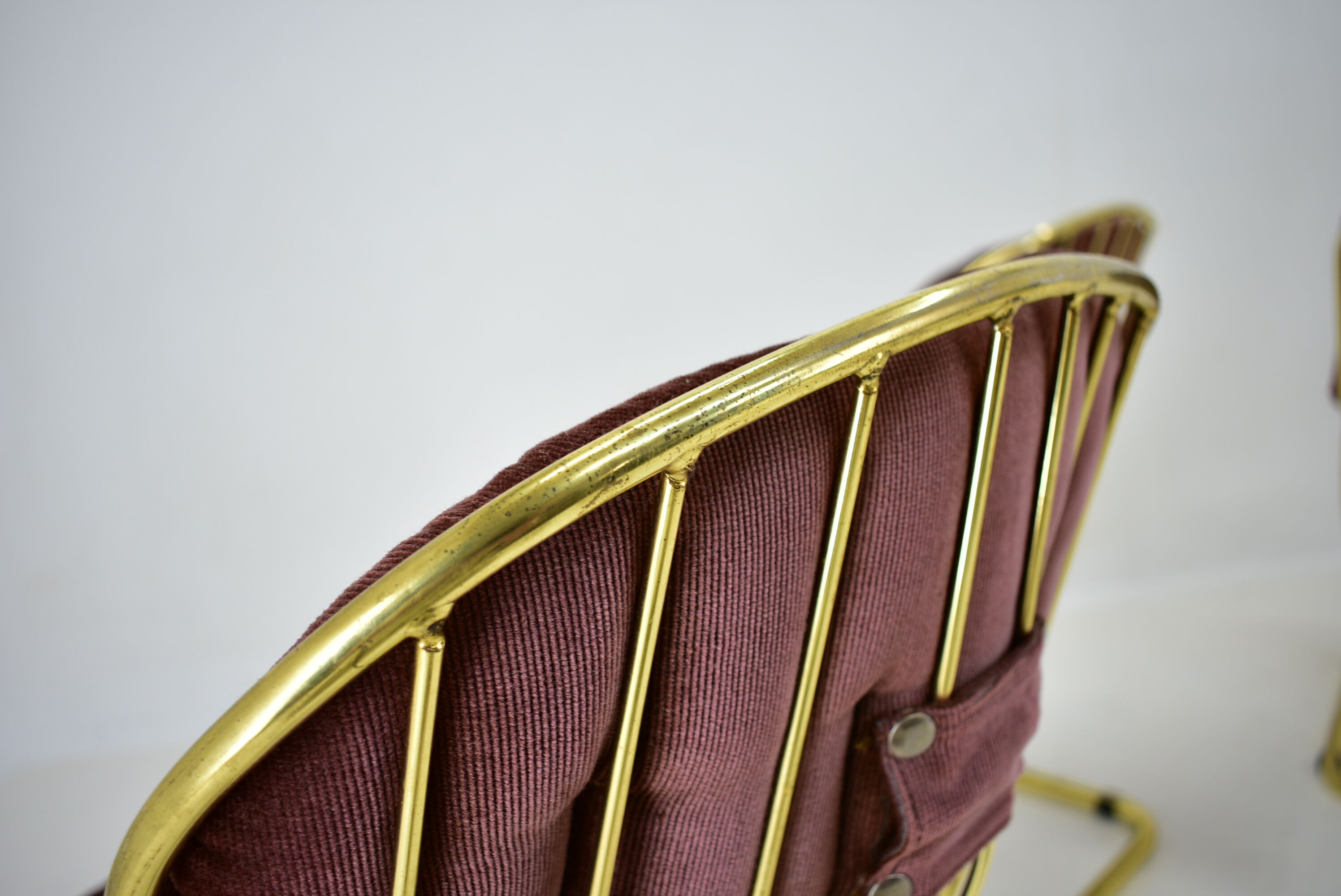 Midcentury set of four dining chairs, italy, 1970s