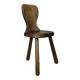 Vintage tripod chair made of solid wood.