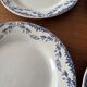 Service of 4 flat plates earthenware Creil and Montereau labrador – Mo