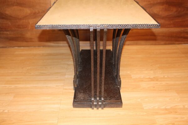 Table basse ou console en fer forgé art déco