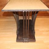 Coffee table or console in wrought iron art deco