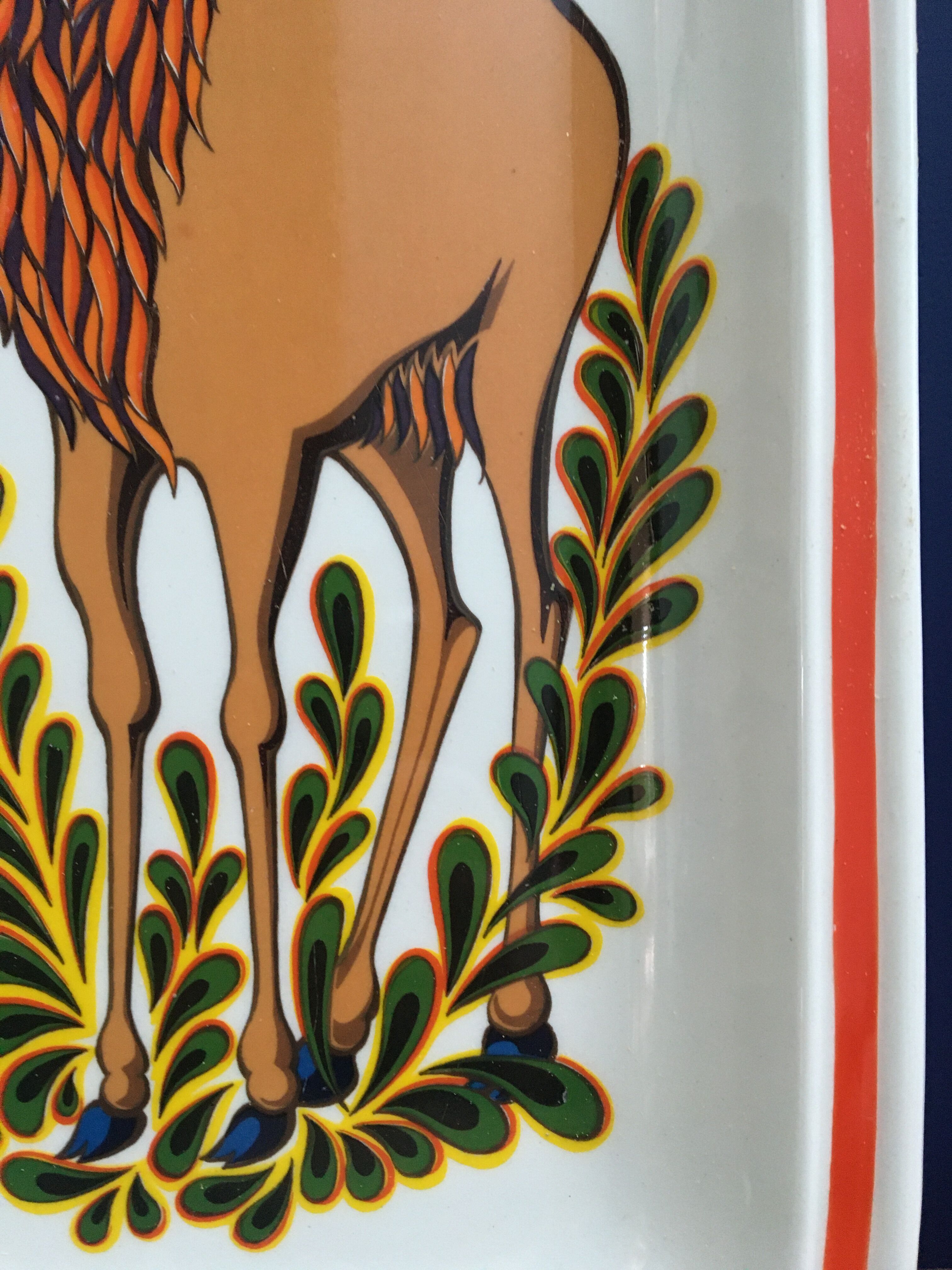 Ceramic "deer" dish in the 70s