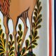 Ceramic "deer" dish in the 70s
