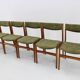 1960s Set of Six Danish Teak Dining Chairs , Restored